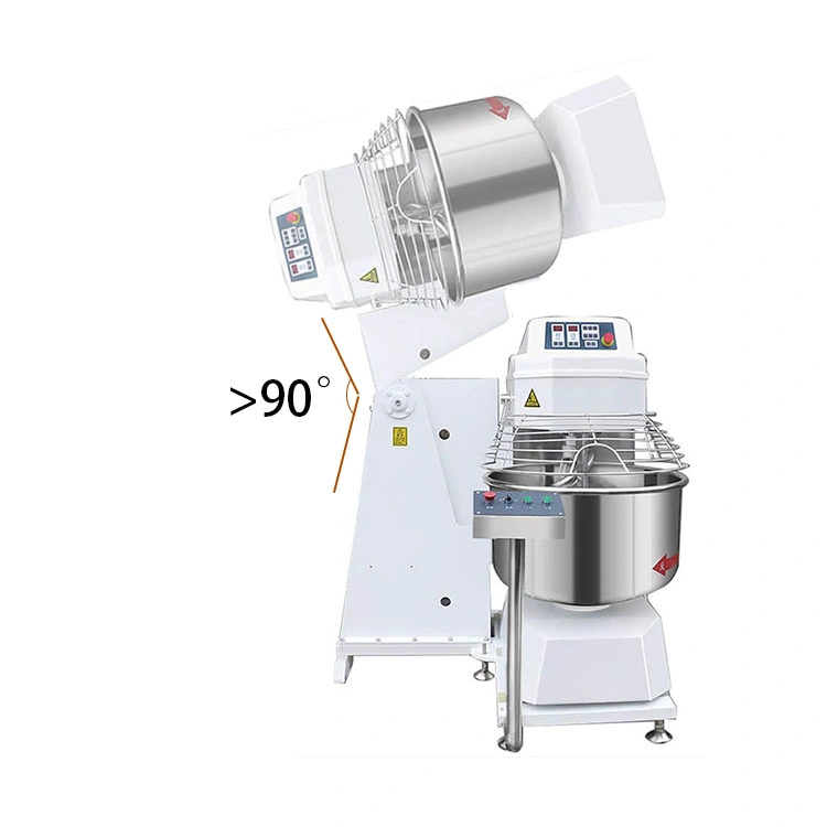 Commercial Industrial Electric 8 100kg 20L 260L Food Bread Baking Bakery Equipment Double Motion Stand Dough Spiral Machine Spiral Mixing Flour Dough Mixer