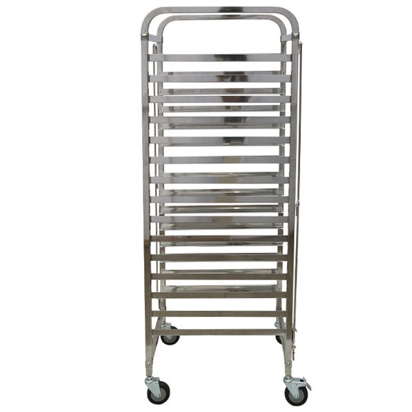 Industrial OEM Stainless Steel Bakery Sheet Pans Bun Trays Rotary Oven Use Baking Proofing Trolley Rack